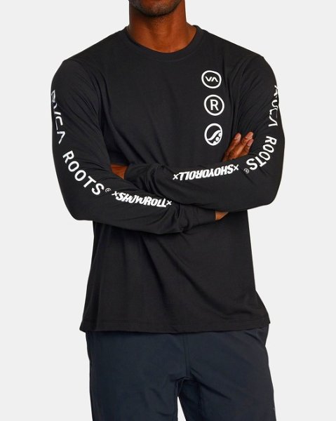 画像12: RVCA ロングスリーブTシャツ RUOTOLO STACK 黒 (12)
