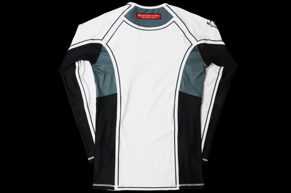 画像5: BULLTERRIER ラッシュガード Rank2.0 長袖 白 (5)