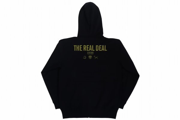 画像2: BULL TERRIER フードジップパーカー TRD 黒 (2)