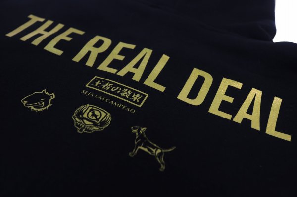 画像4: BULL TERRIER フードジップパーカー TRD 黒 (4)