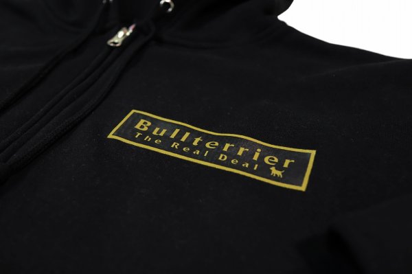 画像3: BULL TERRIER フードジップパーカー TRD 黒/黒 (3)