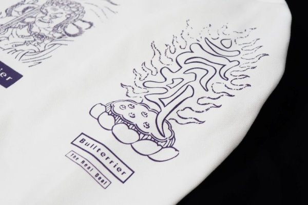 画像4: BULL TERRIER フードパーカー Acala 白 (4)