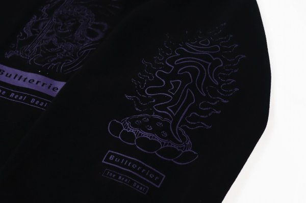 画像4: BULL TERRIER フードパーカー Acala 黒 (4)