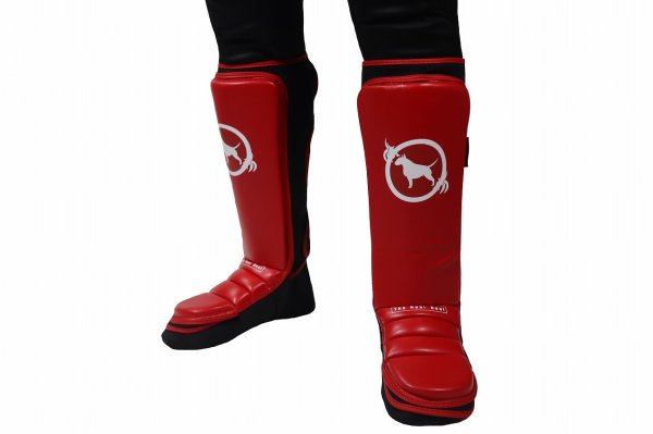 画像5: BULL TERRIER シンガード トレイナメント3.0 赤/黒 (5)