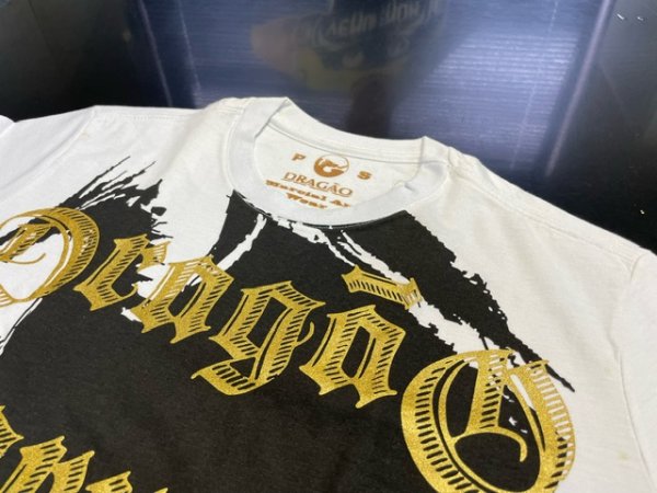 画像4: 【B品】DRAGAO Tシャツ Born To Fight 白 (4)