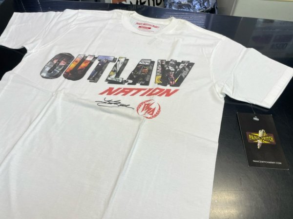 画像3: 【B品】Panic Switch Tシャツ KB The Outlaw Nation 白 (3)