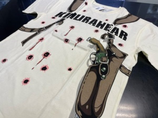 画像4: 【B品】Kimurawear Tシャツ 21Gun Salute クリーム (4)