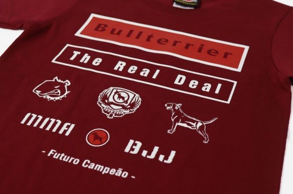 画像3: BULLTERRIER キッズTシャツ Futuro バーガンディ (3)