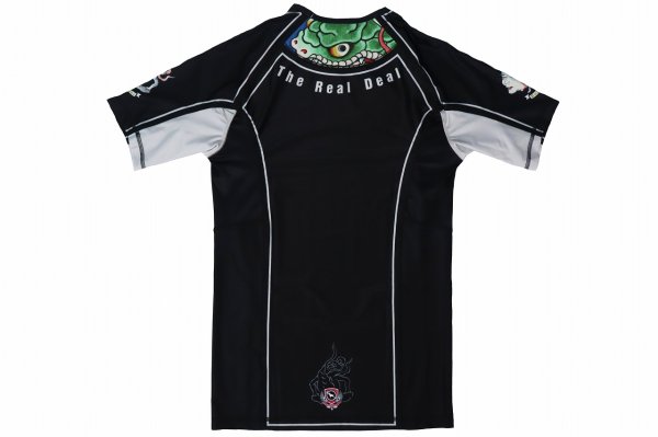 画像5: BULLTERRIER ラッシュガード Tsunadehime 半袖 黒 (5)