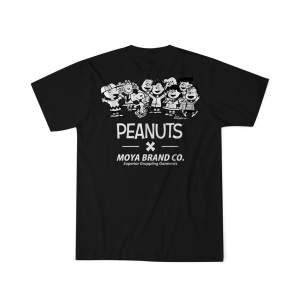 画像2: PEANUTS X MOYA BRAND Tシャツ Squad  黒 (2)