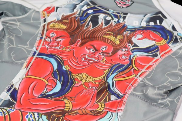 画像8: BULLTERRIER ラッシュガード Ashura 長袖 白 (8)