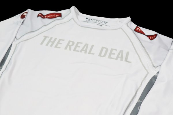 画像6: BULLTERRIER ラッシュガード Ashura 長袖 白 (6)