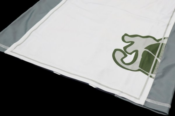 画像7: BULLTERRIER ラッシュガード Ashura 長袖 白 (7)