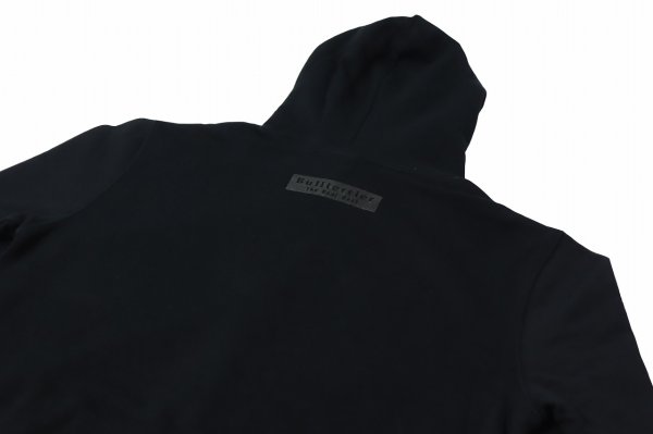 画像4: BULL TERRIER フードパーカー WBOX 黒/黒 (4)
