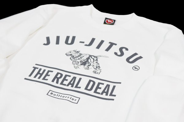 画像3: BULL TERRIER スウェットトレーナー JIU-JITSU 白 (3)