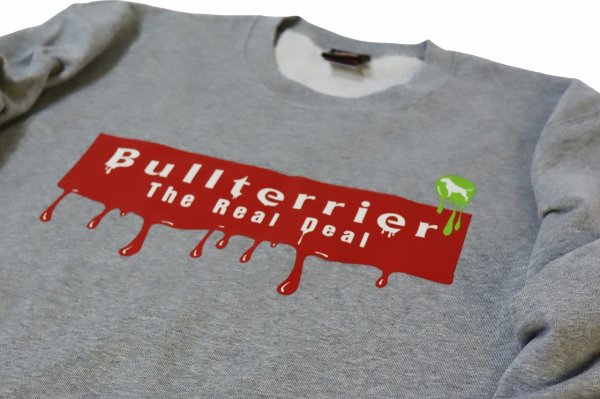 画像3: BULL TERRIER スウェットトレーナー Paint グレー (3)