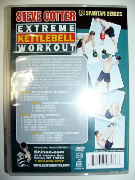 画像2: DVD Steve Cotter Extreme KETTLEBELL Workout 4枚組 (2)