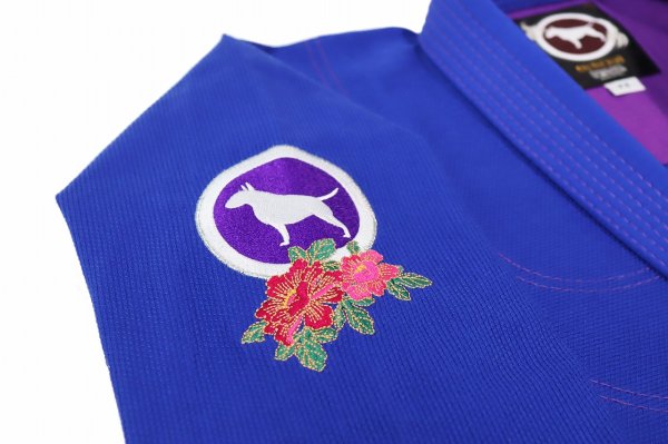 画像6: BULLTERRIER レディース柔術衣 JG 青 (6)