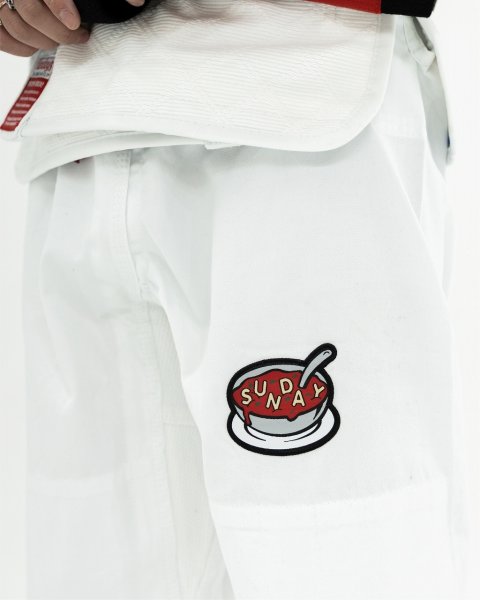 画像12: SUNDAY GROCERY STORE 柔術衣 Canned 白 (12)