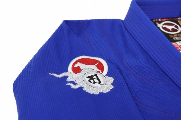 画像6: BULL TERRIER 柔術衣 Ashura R 青 (6)