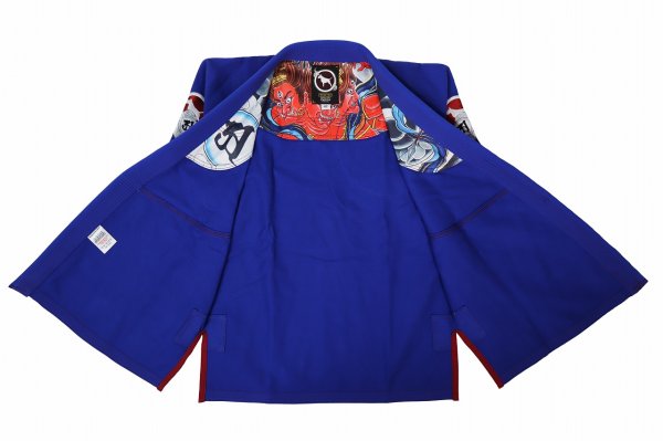 画像2: BULL TERRIER 柔術衣 Ashura R 青 (2)