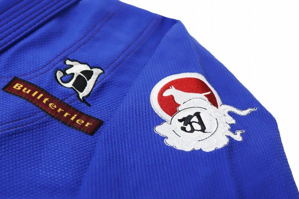 画像7: BULL TERRIER 柔術衣 Ashura R 青 (7)