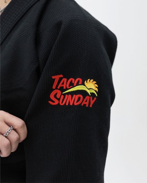 画像13: SUNDAY GROCERY STORE 柔術衣 Deli 黒 (13)