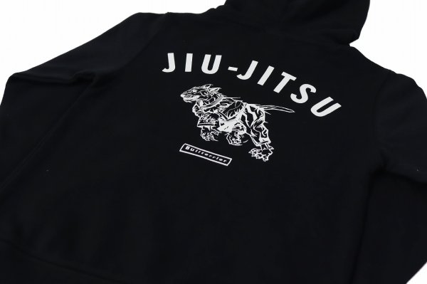 画像4: BULLTERRIER キッズフードパーカー Jiu-Jitsu 黒 (4)