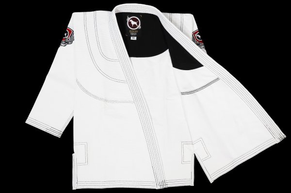 画像2: ブルテリア キッズ柔術衣 ウルトラライトR4.0 白 (2)