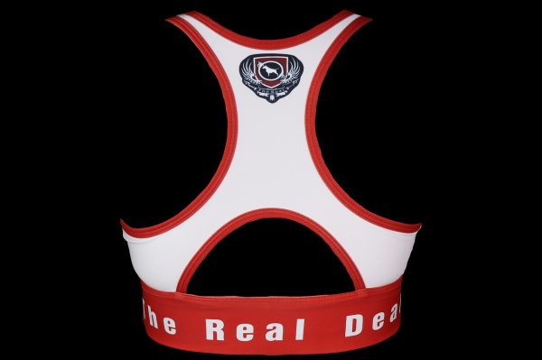 画像9: BULL TERRIER レディースブラトップ2.0 白/赤 (9)