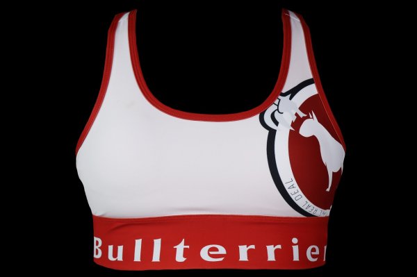 画像7: BULL TERRIER レディースブラトップ2.0 白/赤 (7)