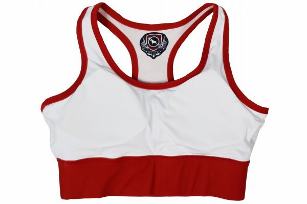 画像6: BULL TERRIER レディースブラトップ2.0 白/赤 (6)