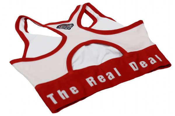 画像5: BULL TERRIER レディースブラトップ2.0 白/赤 (5)