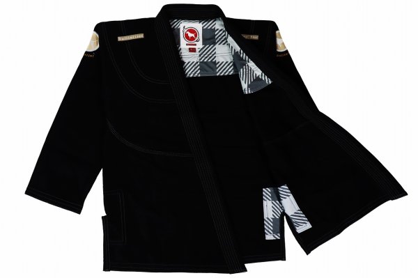 画像2: BULL TERRIER　柔術衣　Plaid 黒 (2)