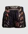 画像3: VENUM ムエタイショーツ Tiger 黒/ネオンオレンジ (3)