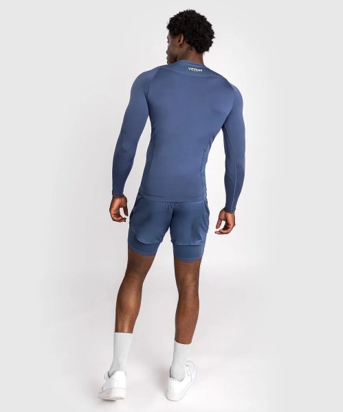 画像3: VENUM ラッシュガード Attack 長袖 紺 (3)