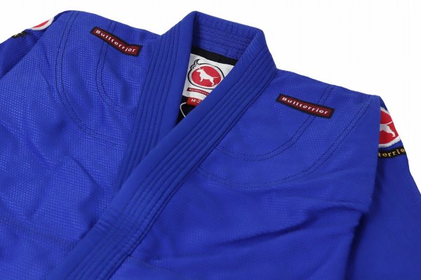 画像5: BULLTERRIER　キッズ柔術衣　Basic DX　青 (5)