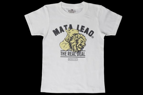 画像1: BULLTERRIER　キッズTシャツ Mata Leao 白 (1)