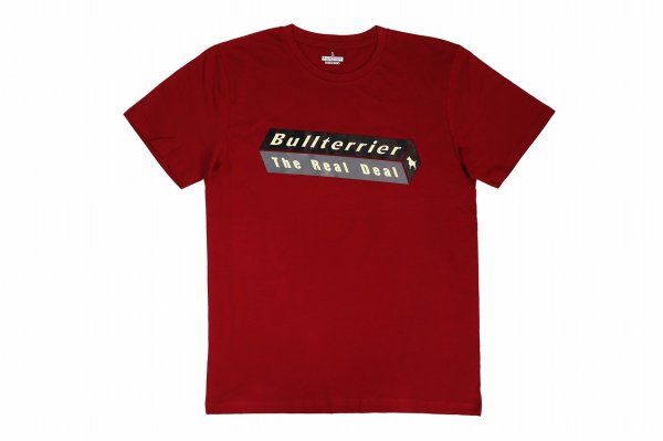 画像1: BULL TERRIER Tシャツ 3DBOX ワイン (1)