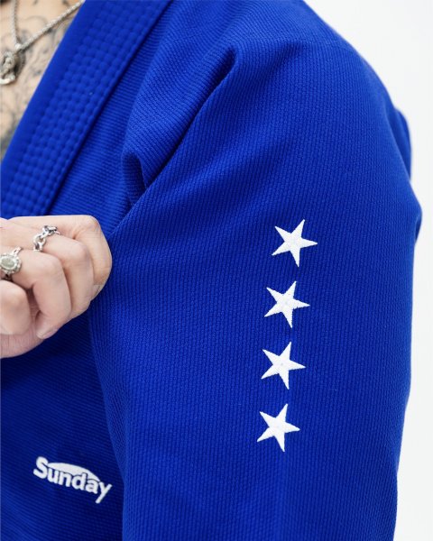 画像11: SUNDAY GROCERY STORE 柔術衣 Water 青 (11)