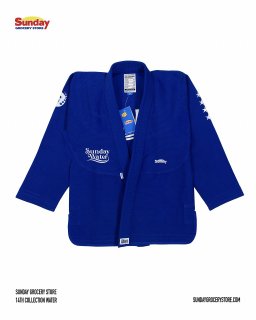 ブルテリア×ジウチップス・コラボ柔術着　Bull Chip A1サイズ 柔術衣上下【青】 - ファイターズショップブルテリア