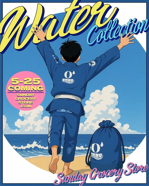 画像16: SUNDAY GROCERY STORE 柔術衣 Water 白 (16)