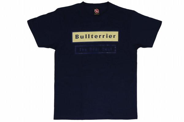 画像1: BULL TERRIER Tシャツ WBOX 紺/ベージュ (1)