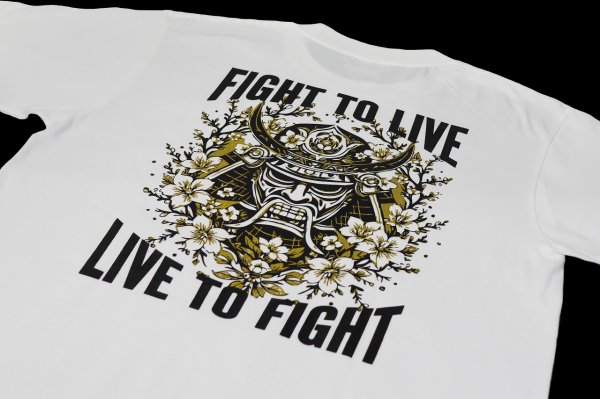 画像4: BULL TERRIER クレベル・コイケ Samurai Tシャツ 白 (4)