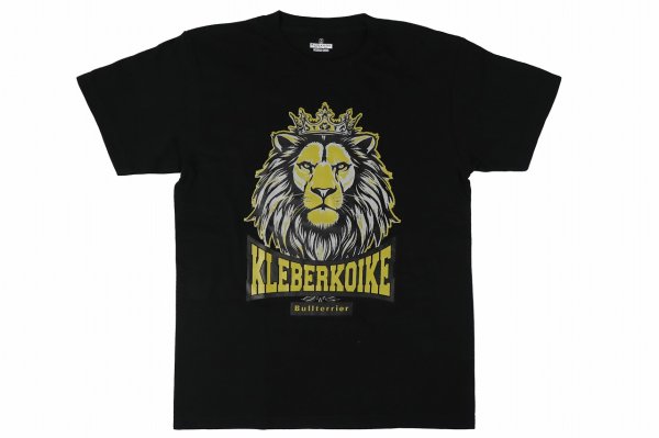 画像1: BULL TERRIER クレベル・コイケ Lion Tシャツ 黒 (1)