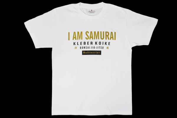 画像1: BULL TERRIER クレベル・コイケ Samurai Tシャツ 白 (1)