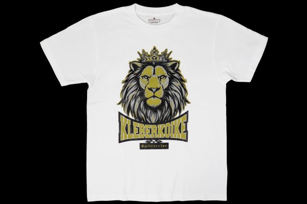 画像1: BULL TERRIER クレベル・コイケ Lion Tシャツ 白 (1)