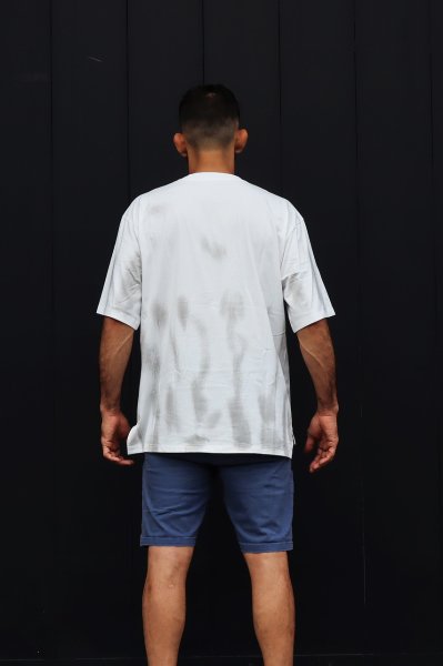 画像9: BULL TERRIER オーバーサイズTシャツ タイダイ 白 (9)