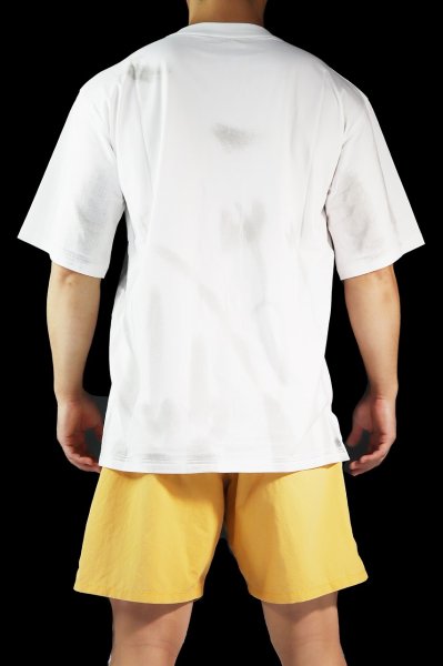 画像6: BULL TERRIER オーバーサイズTシャツ タイダイ 白 (6)