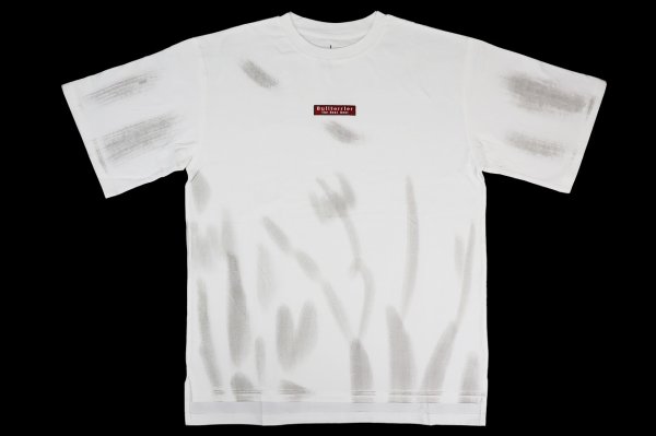 画像1: BULL TERRIER オーバーサイズTシャツ タイダイ 白 (1)